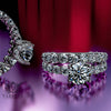 3.5ct Brilliant Cut Diamond Gold Bridal Set - 03US02